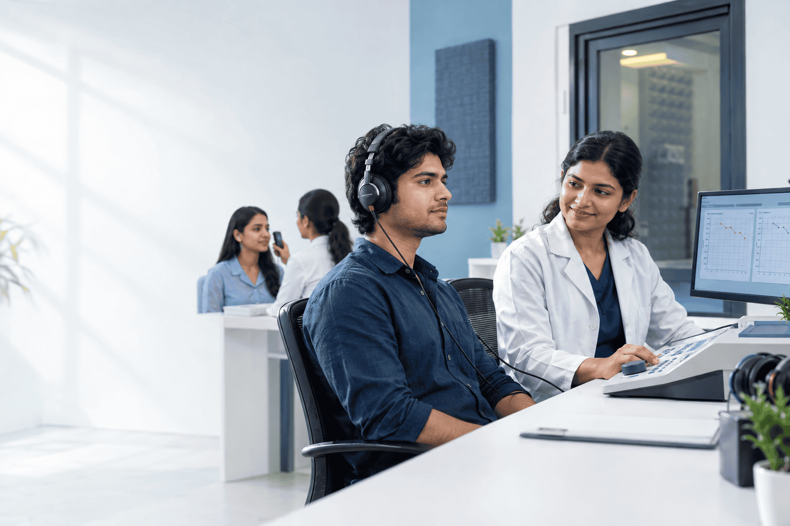 hearing test vs hearing screening